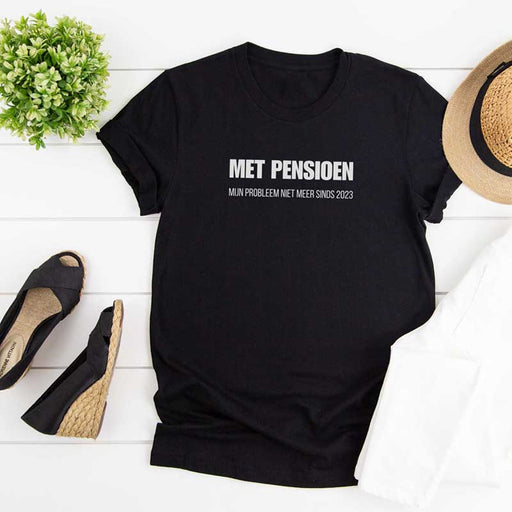 Gepersonaliseerd cadeau pensioen, grappige shirt, humor, kleinigheidje pensioen, gepersonalseerd t-shirt
