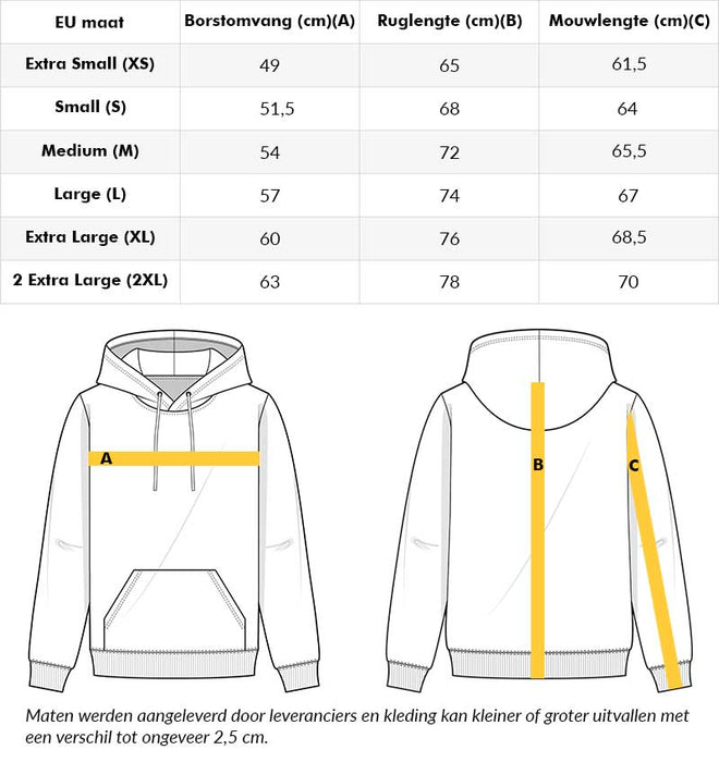 Hoodie biologisch katoen | Ik zou liever aan het strand zitten | Initialen achterkant