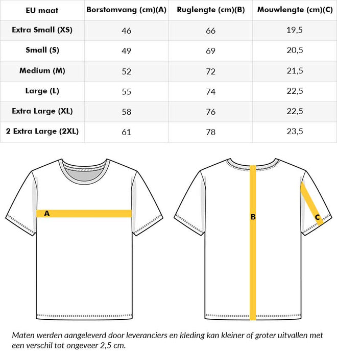 Sneeuwvlok, initialen binnenkant, t-shirt van organisch katoen