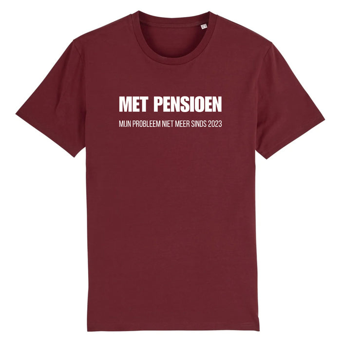 Gepersonaliseerd cadeau pensioen, grappige shirt, humor, kleinigheidje pensioen, gepersonalseerd t-shirt, mijn probleem niet meer, sarcastische humor